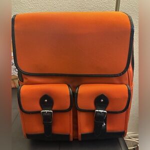 Ralph Lauren- men- extra large backpack- orange with black trims - pre loved